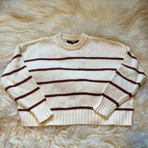 Jenni Kayne Chloe Crewneck Copper Stripe
